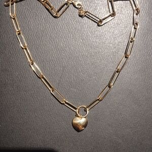 14kt gold Heart Pendant Necklace